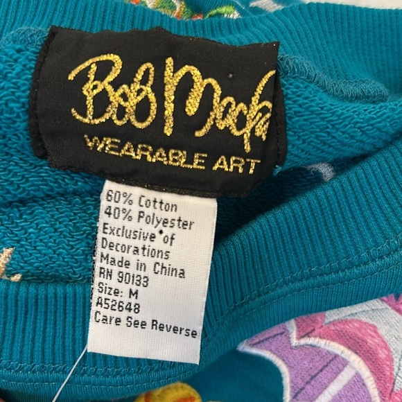 Bob Mackie Wearable Art Embroidered Mermaid Sweatshirt - Picture 6 of 6